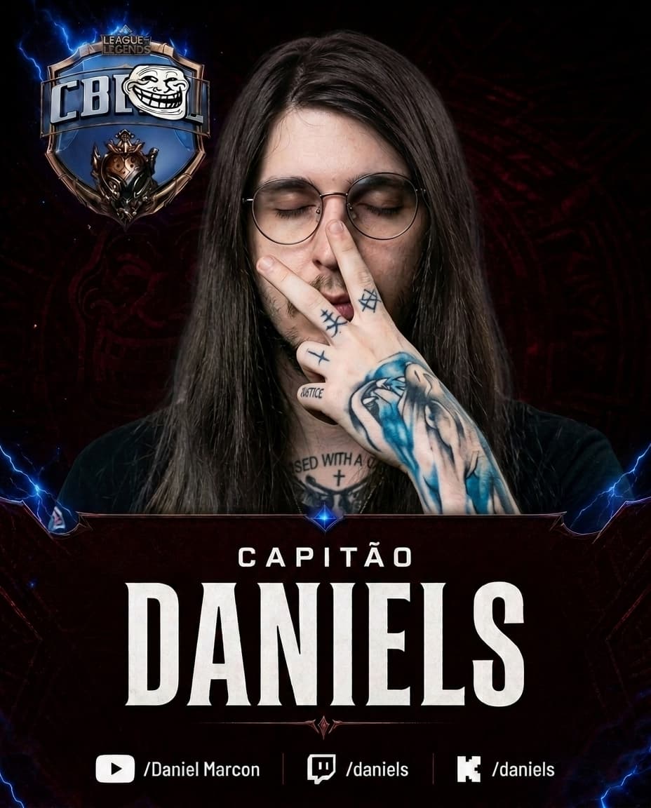 Card do capitão Daniels