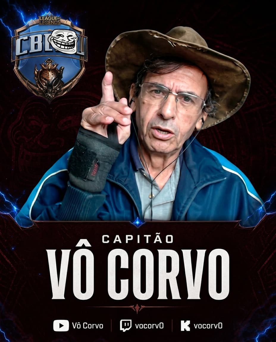 Card do capitão Vô Corvo
